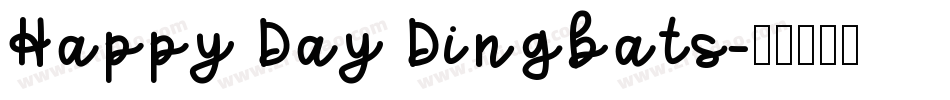 Happy Day Dingbats字体转换